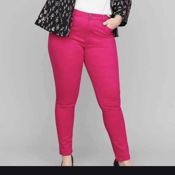 Lane Bryant Pants - Lane Bryant Mid Rise Sateen Skinny Ankle Pant 16